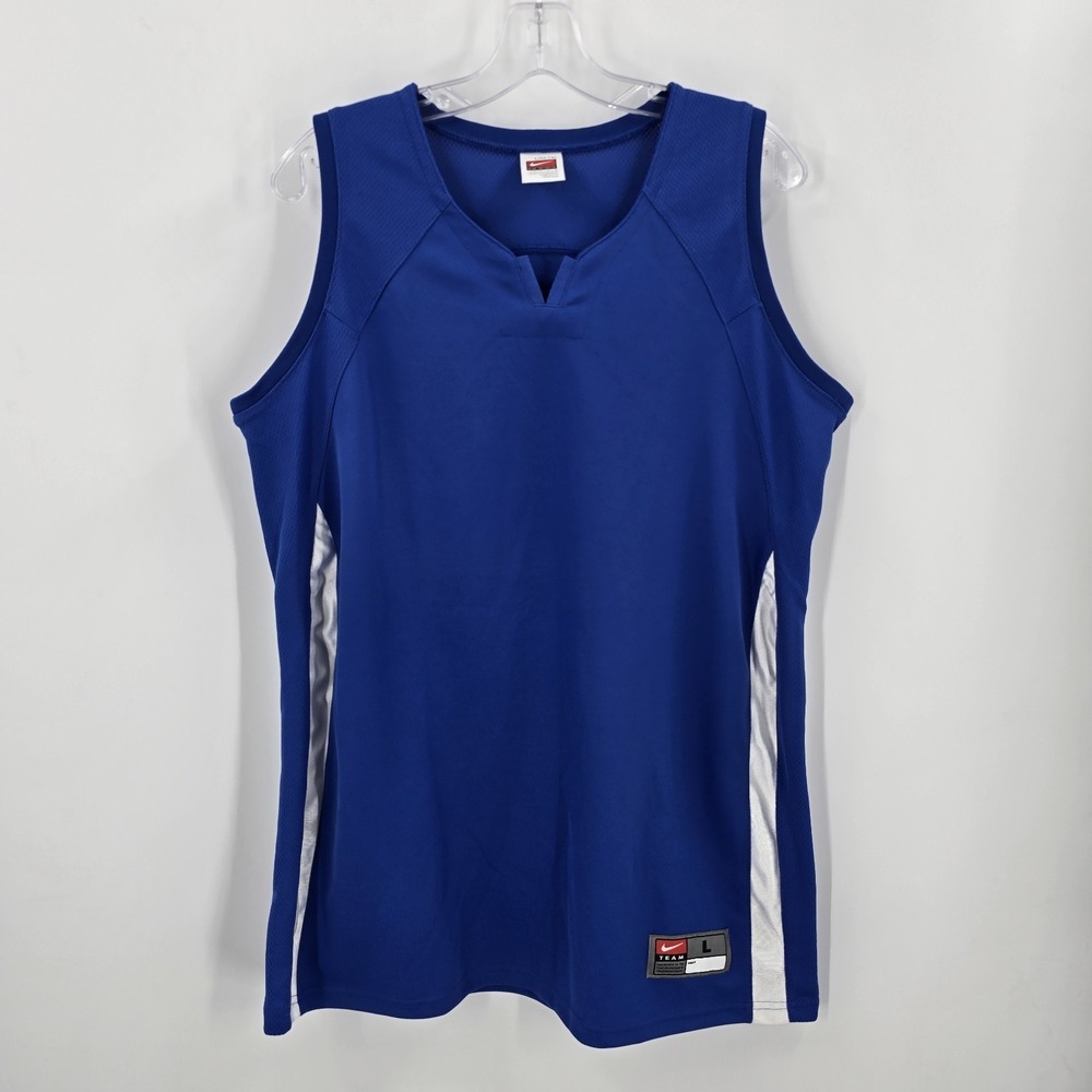 Set Of Two Nike Team Jersey Large 12/14 Y2K Basketball Blue White